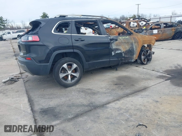 2019 Jeep Cherokee Limited with VIN 1C4PJMDN1KD292438, listed as a IAAI auction lot 40727364 with 93,678 mi miles. Bid and sale history available at carsss.com. Image 4.