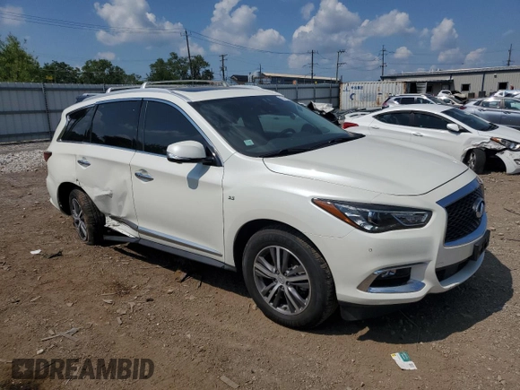 2020 Infiniti QX60 Luxe with VIN 5N1DL0MM9LC540130, listed as a Copart auction lot 62418605 with 62,913 mi miles and Salvage title. Bid and sale history available at DreamBid. Image 4.