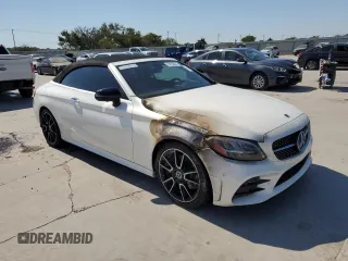 2021 Mercedes-Benz C 300 with VIN W1KWK8DB6MG070314, listed as a Copart auction lot 74233824 with Not Provided miles and Salvage Title. Bid and sale history available at DreamBid. Image 4.