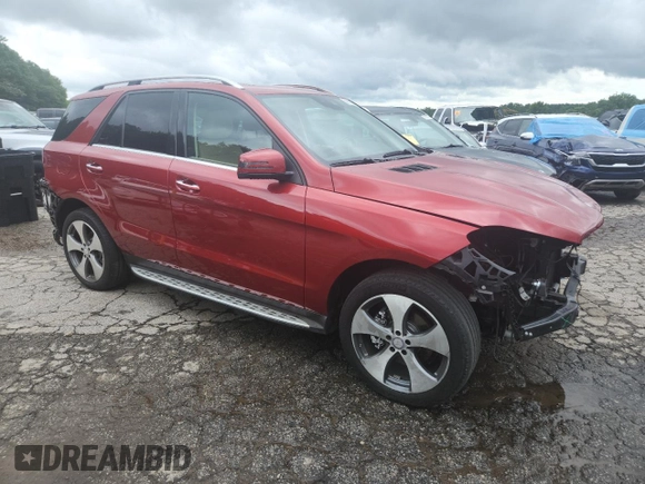 2016 Mercedes-Benz GLE 350 with VIN 4JGDA5JB7GA768568, listed as a Copart auction lot 59925825 with 93,826 mi miles and Salvage title. Bid and sale history available at DreamBid. Image 4.