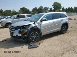 2018 Toyota Highlander LE with VIN 5TDBZRFH7JS867488, listed as a Copart auction lot 60373075 with 64,043 mi miles and Salvage title. Bid and sale history available at DreamBid. Image 1.