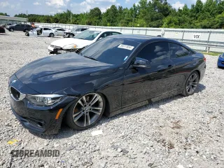2018 BMW 4 Series 430i xDrive with VIN WBA4W5C55JAA49615, listed as a Copart auction lot 59311854 with 77,121 mi miles and Salvage title. Bid and sale history available at DreamBid. Image 1.