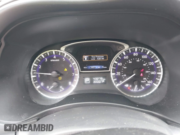 2020 Infiniti QX60 LUXE with VIN 5N1DL0MM2LC514730, listed as a IAAI auction lot 41913563 with 43,279 mi miles. Bid and sale history available at carsss.com. Image 7.
