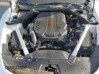 2021 Kia Stinger GT2 with VIN KNAE55LC1M6089121, listed as a Copart auction lot 74823434 with 25,009 mi miles and Salvage Title. Bid and sale history available at carsss.com. Image 12.