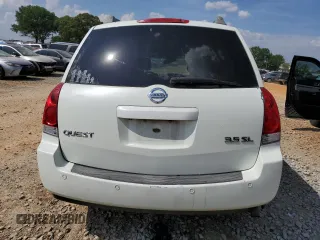 2006 Nissan Quest SL z VIN 5N1BV28U26N124033, wystawiony jako Copart lot #55348325 z przebiegiem 246 409 mil mil oraz Szkoda całkowita • Salvage title. Historia ofert i sprzedaży dostępna na DreamBid. Obrazek 6.
