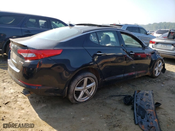 2012 Kia Optima SX with VIN 5XXGR4A6XCG063236, listed as a Copart auction lot 64841923 with 166,727 mi miles and Salvage Title. Bid and sale history available at carsss.com. Image 3.
