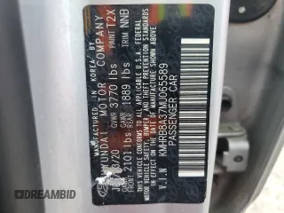 2021 Hyundai Venue SE with VIN KMHRB8A37MU065589, listed as a Copart auction lot 47740485 with Not Provided miles and Clean Title. Bid and sale history available at DreamBid. Image 13.