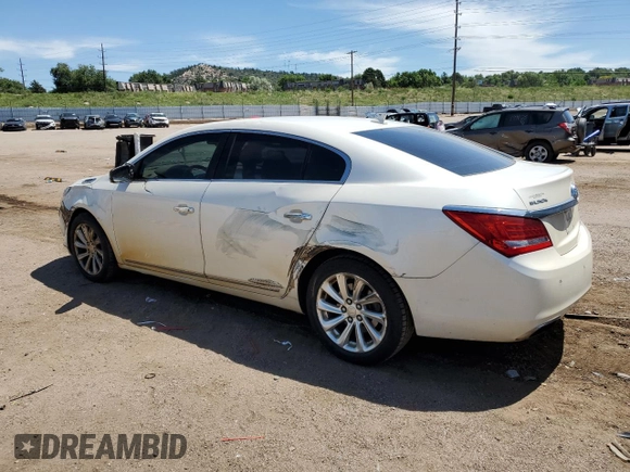 2014 Buick LaCrosse Leather with VIN 1G4GB5G32EF107833, listed as a Copart auction lot 63156855 with 187,778 mi miles and Clean title. Bid and sale history available at DreamBid. Image 2.