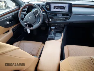 2022 Lexus ES 300h Luxury with VIN 58AEA1C11NU018217, listed as a Copart auction lot 43803745 with 9,446 mi miles and Salvage title. Bid and sale history available at DreamBid. Image 8.