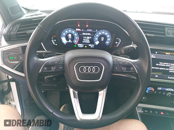 2023 Audi Q3 S line Premium with VIN WA1DECF34P1100929, listed as a IAAI auction lot 42789881 with 52,586 mi miles and . Bid and sale history available at DreamBid. Image 14.