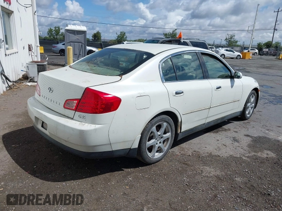 2004 Infiniti G35 w/Leather with VIN JNKCV51E84M616564, listed as a IAAI auction lot 42239573 with 263,105 mi miles and . Bid and sale history available at DreamBid. Image 4.