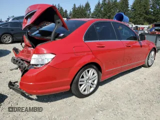 2009 Mercedes-Benz C 300 Sport with VIN WDDGF54X19R053399, listed as a Copart auction lot 54053785 with 144,089 mi miles and Salvage Title. Bid and sale history available at DreamBid. Image 3.