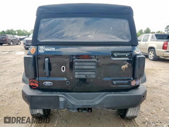 2021 Ford Bronco с VIN 1FMEE5DP8MLB02805, выставлен на аукционе Copart как лот 65928745 с пробегом 52 200 миль миль и Списание • Salvage title. История ставок и продаж доступна на DreamBid. Изображение 6.