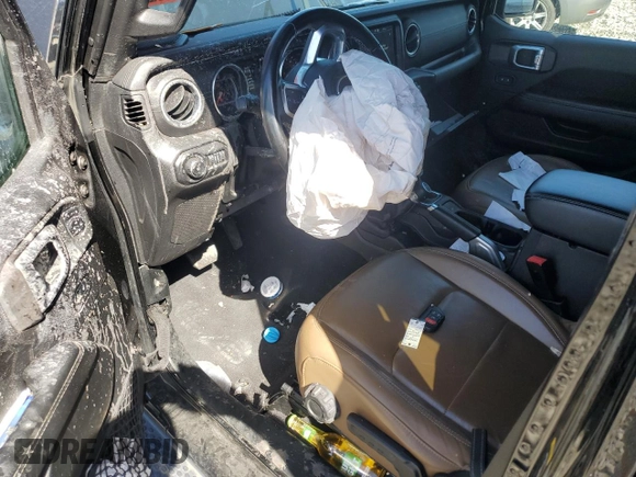 2021 Jeep Wrangler Unlimited Sahara z VIN 1C4HJXEN0MW521302, wystawiony jako Copart lot #49397615 z przebiegiem 24 539 mil mil oraz Szkoda całkowita • Salvage title. Historia ofert i sprzedaży dostępna na DreamBid. Obrazek 8.