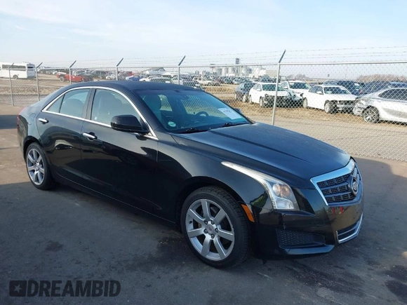 2014 Cadillac ATS Standard RWD with VIN 1G6AA5RA7E0100973, listed as a IAAI auction lot 41795657 with 93,807 mi miles and . Bid and sale history available at DreamBid. Image 1.