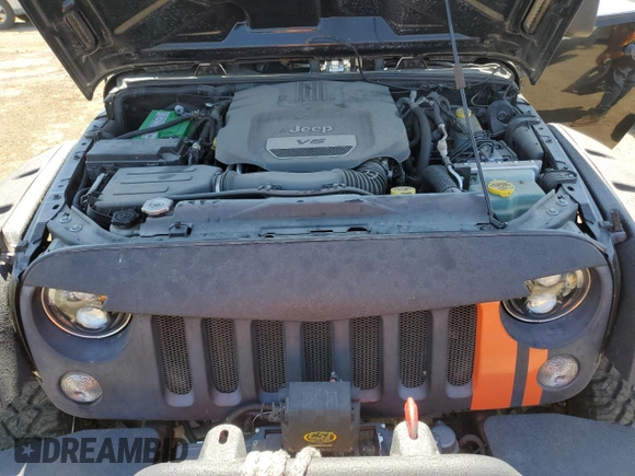 2017 Jeep Wrangler Unlimited Sport with VIN 1C4BJWDG3HL683354, listed as a Copart auction lot 63024845 with 52,813 mi miles and Salvage title. Bid and sale history available at DreamBid. Image 12.
