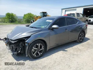2024 Nissan Sentra SV z VIN 3N1AB8CV1RY379973, wystawiony jako Copart lot #55306095 z przebiegiem 33 217 mil mil oraz Szkoda całkowita • Salvage title. Historia ofert i sprzedaży dostępna na DreamBid. Obrazek 1.
