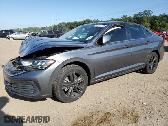 2023 Volkswagen Jetta SE with VIN 3VW7M7BU2PM003577, listed as a Copart auction lot 53383185 with 44,747 mi miles and Salvage title. Bid and sale history available at DreamBid. Image 1.