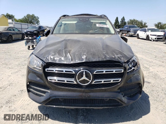 2022 Mercedes-Benz GLS 450 with VIN 4JGFF5KEXNA815222, listed as a Copart auction lot 60340715 with 40,342 mi miles and Salvage title. Bid and sale history available at DreamBid. Image 5.