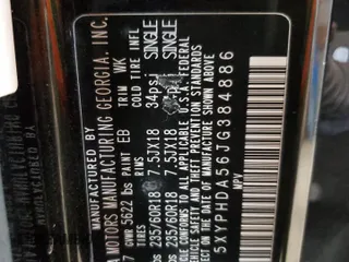 2018 Kia Sorento EX with VIN 5XYPHDA56JG384886, listed as a Copart auction lot 44422595 with 94,906 mi miles and Salvage Title. Bid and sale history available at carsss.com. Image 14.