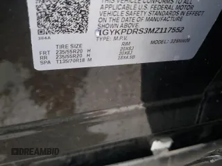 2021 Cadillac XT6 Premium Luxury z VIN 1GYKPDRS3MZ117552, wystawiony jako Copart lot #46487165 z przebiegiem 50 349 mil mil oraz Tytuł czysty. Historia ofert i sprzedaży dostępna na DreamBid. Obrazek 14.