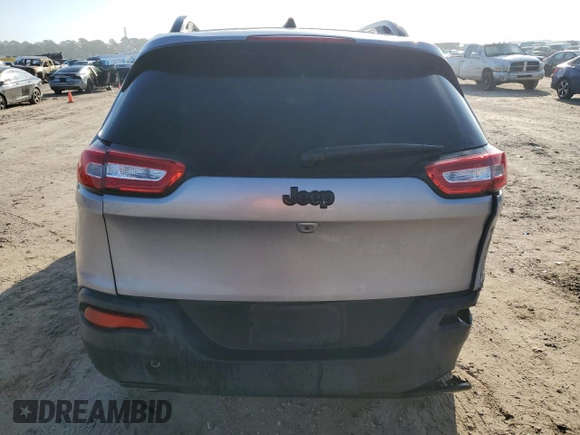 2018 Jeep Cherokee Latitude with VIN 1C4PJLCB8JD553225, listed as a Copart auction lot 45554685 with 81,331 mi miles and Salvage Title. Bid and sale history available at carsss.com. Image 6.