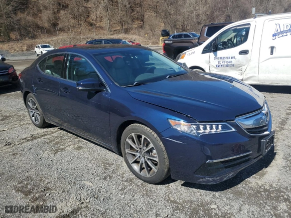 2015 Acura TLX V6 Tech with VIN 19UUB2F50FA009926, listed as a Copart auction lot 49776445 with 31,302 mi miles and Salvage Title. Bid and sale history available at carsss.com. Image 4.