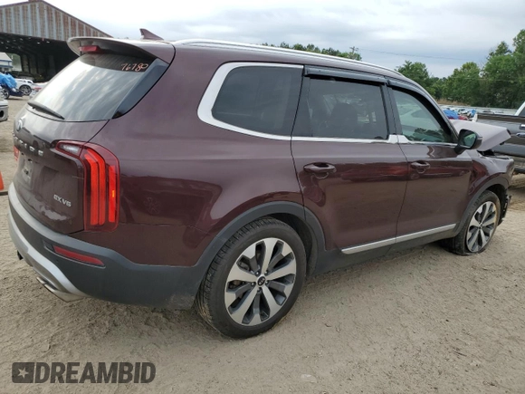 2020 Kia Telluride EX with VIN 5XYP34HC2LG065510, listed as a Copart auction lot 57177175 with 134,675 mi miles and Salvage title. Bid and sale history available at DreamBid. Image 3.