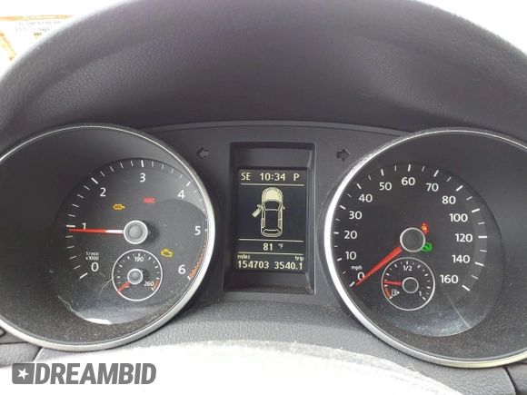 2012 Volkswagen Jetta TDI w/Sunroof & Nav with VIN 3VWPL7AJ4CM686287, listed as a IAAI auction lot 42610987 with 154,703 mi miles and . Bid and sale history available at DreamBid. Image 7.