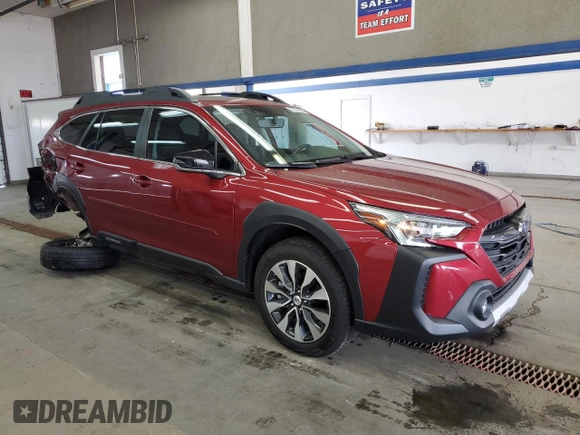 2024 Subaru Outback Limited with VIN 4S4BTANCXR3195556, listed as a Copart auction lot 57501645 with 11,236 mi miles and Salvage title. Bid and sale history available at DreamBid. Image 4.