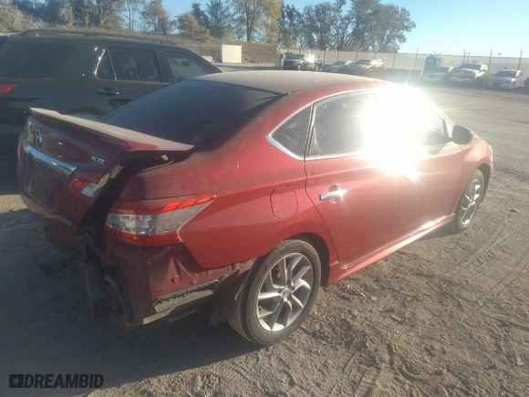 2013 Nissan Sentra SR with VIN 3N1AB7AP5DL757314, listed as a IAAI auction lot 40597847 with 200,199 mi miles. Bid and sale history available at carsss.com. Image 4.