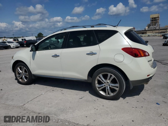 2010 Nissan Murano S z VIN JN8AZ1MU3AW007461, wystawiony jako Copart lot #59687645 z przebiegiem 182 881 mil mil oraz Szkoda całkowita • Salvage title. Historia ofert i sprzedaży dostępna na DreamBid. Obrazek 2.