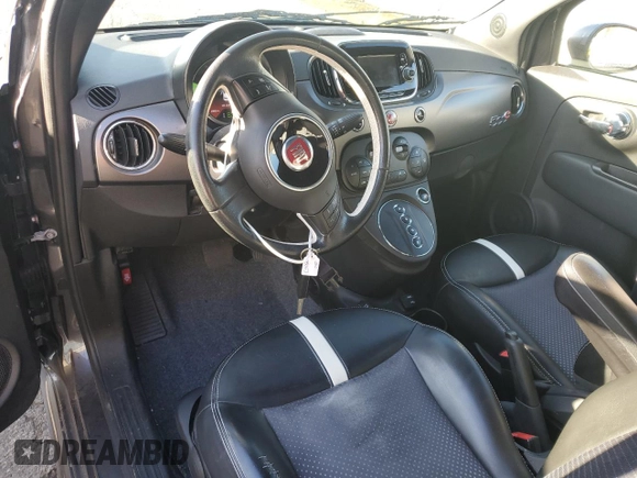 2016 FIAT 500e with VIN 3C3CFFGE2GT113725, listed as a Copart auction lot 47973665 with 29,806 mi miles and Salvage title. Bid and sale history available at DreamBid. Image 8.
