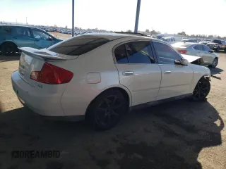 2003 Infiniti G35 w/Leather with VIN JNKCV51E73M001874, listed as a Copart auction lot 43723085 with Not Provided miles and Salvage Title. Bid and sale history available at carsss.com. Image 3.