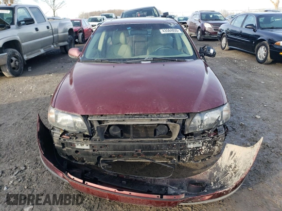 2001 Volvo S60 with VIN YV1RS61R512081241, listed as a Copart auction lot 43584055 with 115,211 mi miles and Salvage Title. Bid and sale history available at carsss.com. Image 5.