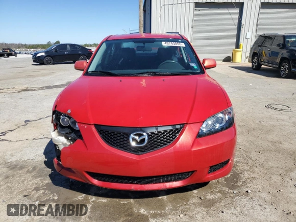 2005 Mazda 3 i with VIN JM1BK12F651269213, listed as a Copart auction lot 48745855 with 134,999 mi miles and Salvage Title. Bid and sale history available at DreamBid. Image 5.