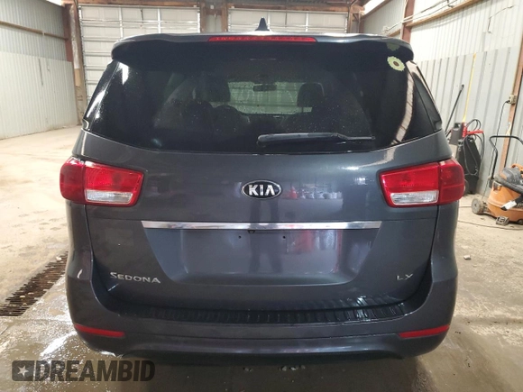 2017 Kia Sedona LX with VIN KNDMB5C17H6236067, listed as a Copart auction lot 52920885 with 131,299 mi miles and Salvage Title. Bid and sale history available at carsss.com. Image 6.