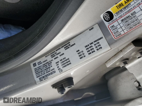 2007 Hummer H3 SUV with VIN 5GTDN13E978182754, listed as a Copart auction lot 89276895 with Not Provided miles and Clean Title. Bid and sale history available at DreamBid. Image 13.