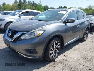 2015 Nissan Murano SL z VIN 5N1AZ2MH2FN202285, wystawiony jako IAAI lot #42229071 z przebiegiem 124 211 mil mil oraz . Historia ofert i sprzedaży dostępna na DreamBid. Obrazek 2.