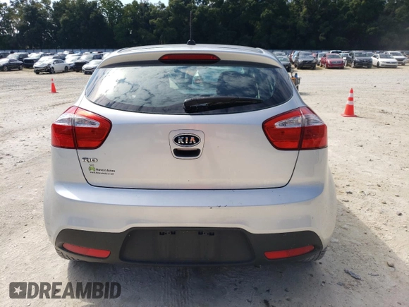 2012 Kia Rio LX with VIN KNADM5A34C6013635, listed as a Copart auction lot 72400254 with 172,943 mi miles and Salvage Title. Bid and sale history available at carsss.com. Image 6.