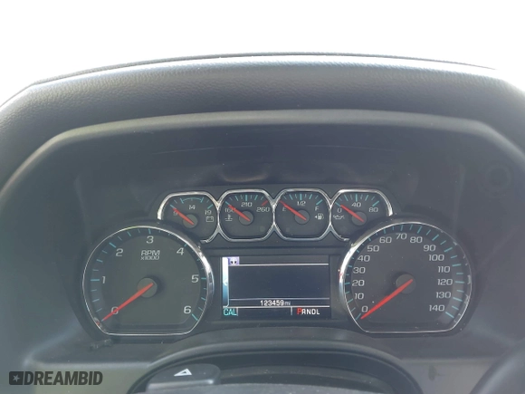 2017 Chevrolet Silverado 1500 LTZ with VIN 3GCUKSECXHG171341, listed as a IAAI auction lot 41630844 with 123,459 mi miles. Bid and sale history available at carsss.com. Image 7.