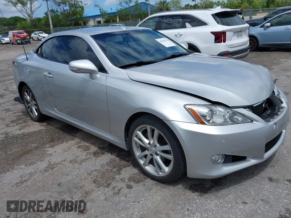 2010 Lexus IS 250 C z VIN JTHFF2C27A2509444, wystawiony jako IAAI lot #42014770 z przebiegiem 101 591 mil mil oraz . Historia ofert i sprzedaży dostępna na DreamBid. Obrazek 1.