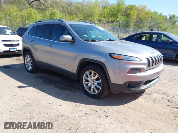 2016 Jeep Cherokee Limited with VIN 1C4PJMDB1GW373585, listed as a IAAI auction lot 42231662 with 187,752 mi miles and . Bid and sale history available at DreamBid. Image 1.
