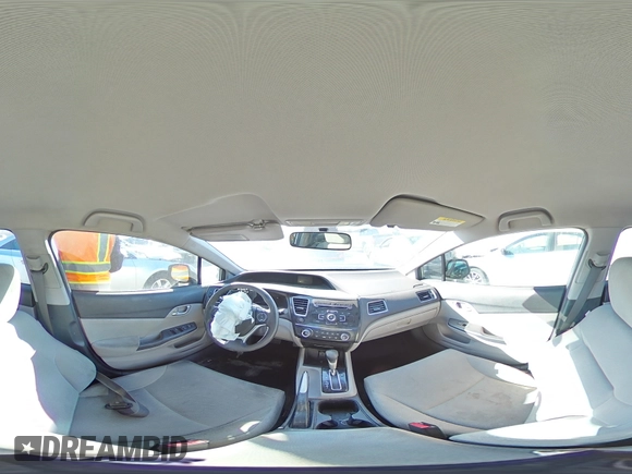 2013 Honda Civic LX with VIN 2HGFB2F57DH562130, listed as a Copart auction lot 47277095 with 148,418 mi miles and Salvage Title. Bid and sale history available at DreamBid. Image 14.