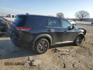 2022 Nissan Pathfinder S with VIN 5N1DR3AC5NC212542, listed as a Copart auction lot 48945195 with 34,713 mi miles and Salvage title. Bid and sale history available at DreamBid. Image 3.