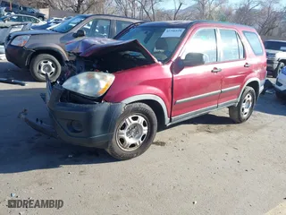 2005 Honda CR-V LX with VIN JHLRD78505C062253, listed as a IAAI auction lot 41756129 with 210,955 mi miles. Bid and sale history available at carsss.com. Image 18.