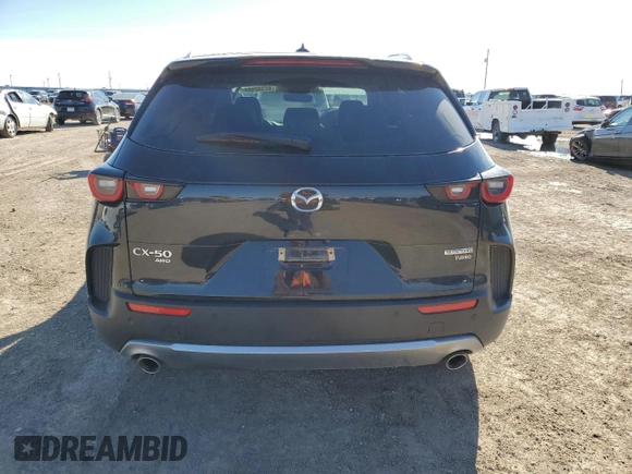 2023 Mazda CX-50 Premium Plus with VIN 7MMVABEY8PN115116, listed as a Copart auction lot 82142964 with 23,098 mi miles and Salvage Title. Bid and sale history available at carsss.com. Image 6.