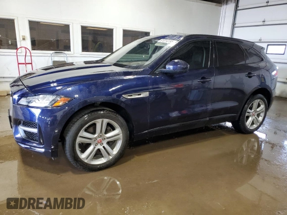 2017 Jaguar F-Pace 35t R-Sport z VIN SADCL2BV5HA495511, wystawiony jako Copart lot #61014195 z przebiegiem 50 143 mil mil oraz Szkoda całkowita • Salvage title. Historia ofert i sprzedaży dostępna na DreamBid. Obrazek 1.