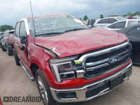 2025 Ford F-150 Lariat с VIN 1FTFW5L56SFA74360, выставлен на аукционе IAAI как лот 42378600 с пробегом 3 960 миль миль и . История ставок и продаж доступна на DreamBid. Изображение 1.