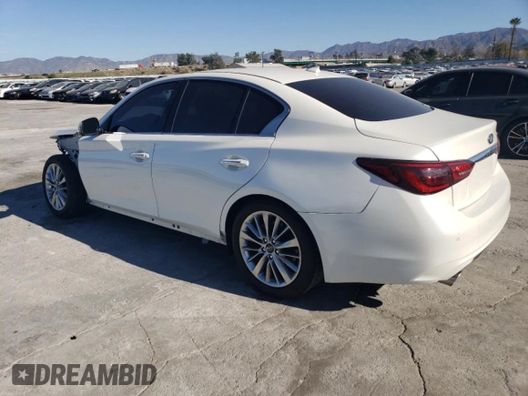 2019 Infiniti Q50 3.0t LUXE with VIN JN1EV7AP2KM518685, listed as a Copart auction lot 43087555 with 38,486 mi miles and Salvage Title. Bid and sale history available at carsss.com. Image 2.